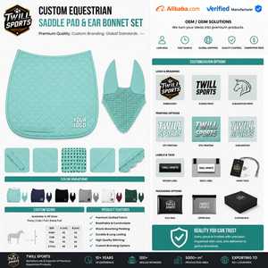 Tapis de selle matelassé turquoise avec voile anti-mouches respirant en crochet, tissu tissé unisexe imprimé numériquement couleur unie 140g, ensemble - Product Image 5