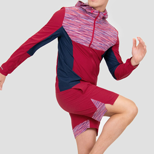 Custom Solid Half Zip Lightweight Nylon/Cotton Jacket <b>Jogger</b> Shorts <b>Set</b> Two Piece Sport Casual <b>Plus</b> <b>Size</b> Windbreaker Tracksuit - Product Image 4