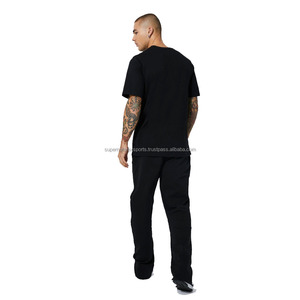 Camiseta informal de algodón 100% de alta calidad para hombre, hombro caído, ajuste extragrande con mangas cortas, disponible en Pakistán, tarifas baratas - Product Image 2