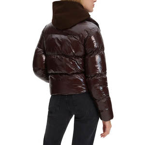 Chaquetas Acolchadas Cortas de Invierno para Mujer, Chaquetas Acolchadas Gruesas con Capucha, Precio al por Mayor - Product Image 4