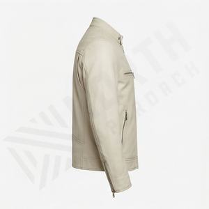 Veste en cuir pour homme NAI-0473A, style motard, vêtement de moto, vêtements de protection pour la conduite, couleur personnalisable - Product Image 3