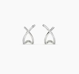 Contemporary Vintage 14KT Gold Plated IGI Certified Lab Grown Diamond Wedding <b>Earrings</b> for Women Stylish <b>Fine</b> Jewelry - Product Image 2
