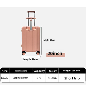 <span class=keywords><strong>Maleta</strong></span> <span class=keywords><strong>infantil</strong></span> montable de 20 pulgadas con marco de aluminio para PC, doble varilla de aluminio engrosada y bolsillo de malla en forma de U, venta al por mayor - Product Image 2