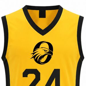 Tenue de basketball jaune pour hommes : Maillot et short légers, ensemble athlétique respirant pour l'entraînement et les matchs - Product Image 6