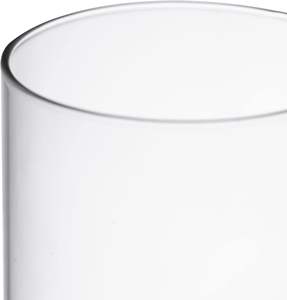 3 "W X 6" H прозрачный стеклянный подсвечник для дымохода с двумя сторонами Открытый Цветочный конический подсвечник держатель для свечи ураганное стекло подсвечник - Product Image 2