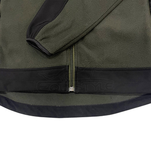 Veste de chasse pour homme, chaude, en polaire, 330 GSM, taille XL, fermeture éclair, logo personnalisé, vêtements de travail d'hiver, manteau de chasse pour extérieur - Product Image 5