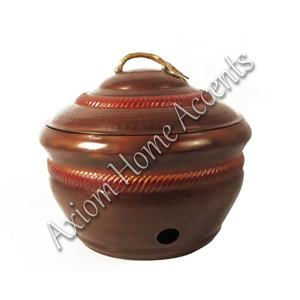 Axiom Home Accents Couvercle de pot de tuyau d'arrosage en métal durable Fabriqué à la main Bobine de stockage décorative extérieure Accents extérieurs élégants - Product Image 4