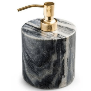 Distributeur de savon en marbre artisanal en pierre naturelle avec pompe dorée pour salle de bain d'hôtel moderne – Fournisseurs d'usine - Product Image 1