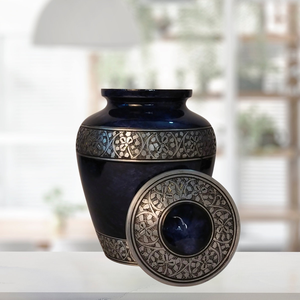 Best Selling Adult Cremation Urn Handcrafted from Durable Metal, Decorative Memorial Ashes Container for Human Ashes At Low Cost - Product Image 3