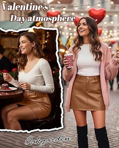 Minifalda de Cuero Personalizada para Mujer, Cintura Alta, Corte Ajustado, con Cierre, Fabricante OEM ODM, Venta al Por Mayor Directa de Fábrica, Pedidos al Por Mayor - Product Image 2