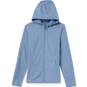 Sudadera con Capucha y Cierre de Cremallera, Cuello en V, Transpirable, Antipilling, para Invierno, con Logotipo Personalizado, Color Liso, de Poliéster, para Mujer - Product Image 1