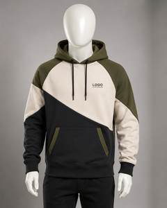 Sweat-shirt à capuche personnalisé en molleton, coupe classique, couleur unie, avec poches, décontracté, pour l'hiver, tricoté, 100 % coton, brodé - Product Image 2