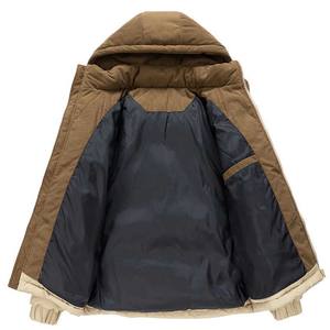 เสื้อโค้ทบุหนาบุขนหนูสำหรับผู้ชาย เสื้อแจ็คเก็ตแบบสบายๆ เสื้อแจ็คเก็ตผ้าควิลท์สำหรับฤดูใบไม้ร่วงและฤดูหนาว เสื้อผ้าสำหรับใส่ภายนอก - Product Image 2