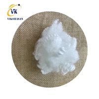 Rembourrage en fibres de polyester recyclé 6D 7D, blanc, sec, de haute qualité