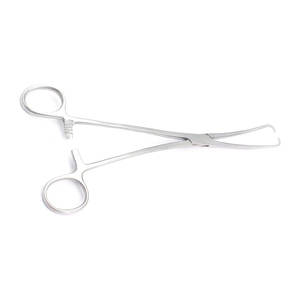 Pinza Tenaculum de 9.50" con Doble Curvatura, Instrumento Quirúrgico Ginecológico de Acero Inoxidable, Pinza Tenaculum para Obstetricia y Ginecología, para Agarrar el Cérvix - Product Image 2