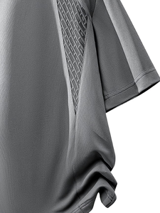 เสื้อยืดคอกลมคุณภาพสูงสำหรับผู้ชาย ผ้าฝ้าย 100% เป็นมิตรกับสิ่งแวดล้อม ระบายอากาศได้ดี ทรงหลวมขนาดใหญ่ ผลิตจำนวนมาก ผลิตในบังกลาเทศ - Product Image 6