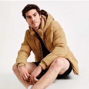 2026 Plus Size Bubble <b>Coat</b> Jacket Men Puffer <b>Coats</b> <b>Winter</b> Bomber Puffer Jackets For Men Light Brown Color Bubble Jacket for Men - Product Image 5