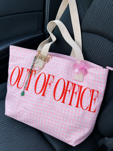 Sac fourre-tout géométrique en toile avec bandoulière en sangle PP, fermeture éclair, grande capacité pour usage quotidien et festif - Product Image 3