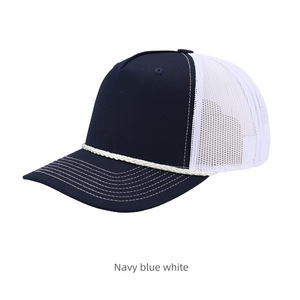 Custom Trucker Hat 5 Panel Classic Structured Breathable Contrast Color Trucker Hats Color Embroidered Baseball Trucker Cap - Product Image 6