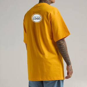 เสื้อยืดทรงบ็อกซี่ผู้ชายแบบสั่งทำพิเศษ ผ้าคอตตอนหวี 220 GSM เสื้อยืดโอเวอร์ไซส์เรียบๆ ดรอปชิปปิ้ง แคนาดา - Product Image 1