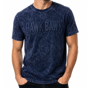 T-shirt en coton délavé pour homme, style vintage, tissu doux, sur mesure, coupe moderne, coutures de qualité, pour homme. - Product Image 1