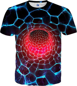 Men's Galaxy Splash Sublimation T <b>Shirt</b> Premium All Over Print Lightweight Casual Summer Graphic Tee - Product Image 5