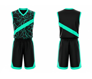Custom Basketball Team Uniform Sublimation Jersey Set High Quality for Dry Breathable Polyester Jersey And Shorts For <b>Men</b> Women - Product Image 5