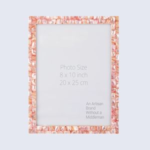 กรอบรูปฝังกระดูกทำมือ |   กรอบตกแต่งลายดอกไม้สไตล์วินเทจ - Product Image 2