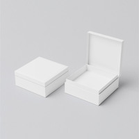 Boîte à montre magnétique en carton pour commande minimale, boîte de luxe avec couvercle et base, boîtes cadeaux, logo personnalisé