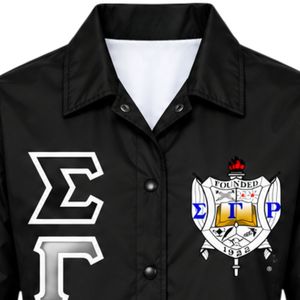 Chaqueta de la Hermandad Sigma Gamma Rho para Mujer, Manga Larga, con Cierre, Informal, con Letras Griegas, Ropa Exterior Personalizada, OEM, ODM, Venta al Por Mayor - Product Image 3