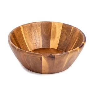 Elegante Tazón Redondo de Madera para Servir, Hecho a Mano, Ecológico, Apto para Lavavajillas, Ligero y Duradero para Fiestas, Pedidos al por Mayor - Product Image 1