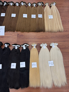 Nouvelles arrivées : lots de cheveux vietnamiens bruts de février # Extensions de cheveux naturels lisses à pointe plate 60/18H, 100% cheveux vierges d'un seul donneur - Product Image 5