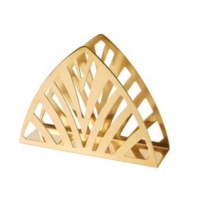 Porta Servilletas de Latón Clásico, Porta Servilletas Triangular de Latón Personalizado, Porta Servilletas de Latón en Oferta - Product Image 1