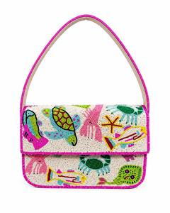 Bolso de Hombro Bohemio con Cuentas, Correa Única, Patrón Floral Colorido, para Uso Diario en Todas las Estaciones - Product Image 4