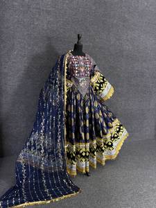Robes de mariée afghanes traditionnelles, robes de mariage afghanes, robes de soirée formelles brodées à la main, sur mesure, vente en gros, décontractées - Product Image 5