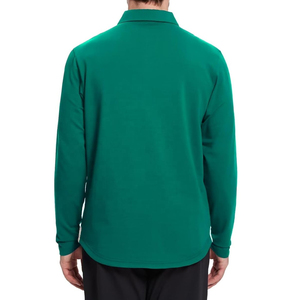 Camisa de Manga Larga para Hombre, Cuello Casual, Lona Sólida, Poliéster/Algodón, Estilo Clásico, Ajustada, Transpirable, Antiarrugas - Product Image 6