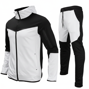 Colección de Invierno para Hombre, Sudadera con Capucha 100% Algodón, Impresión Personalizada, Forro Polar Técnico Ecológico de Secado Rápido, Cintura Elástica, 300g, Casual - Product Image 1