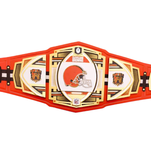เข็มขัดแชมป์ Cleveland Browns เข็มขัดแฟนคลับกีฬาอย่างเป็นทางการ เข็มขัดแชมป์มวยปล้ำแบบปรับแต่งได้ระดับพรีเมียมสำหรับนักสะสม - Product Image 5