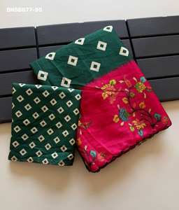 Proveedor de Sarees y Blusas de Seda Tusser Suave de Aspecto Elegante con Estampado Digital Bandhej, Calidad de Exportación India, de Surat - Product Image 5