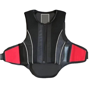 Chaleco de Seguridad Ecuestre Rojo, Chaqueta Protectora Ligera para Montar a Caballo - Product Image 3