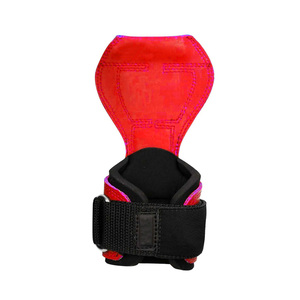 Sangles de musculation ajustables Cobra rouges de haute qualité personnalisables avec crochets et boucles pour la gym - Product Image 3