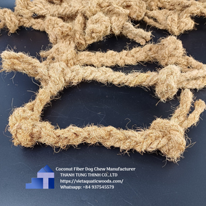 Jouet à mâcher pour chien en fibre de coco, durable, naturel, fait main, pour toutes les saisons, couleur unie, accessoire pour animaux de compagnie, fabriqué au Vietnam - Product Image 5