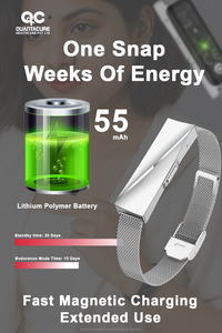 2025 fn02 qwatch Pro DS01 thông minh tập thể dục Tracker không có màn hình IP68 không thấm nước ngủ sức khỏe Màn hình Pedometer thể thao Vòng đeo tay BLE 5.2 - Product Image 5