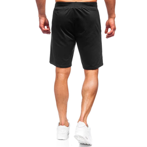 Shorts de sport respirants à taille élastique, tissu doux, style entraînement et détente, personnalisables OEM, minimalistes, noirs, les plus vendus - Product Image 2