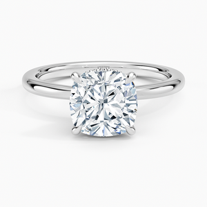 BOJ <b>Ring</b> 0101 Cushion Cut 925 <b>Silver</b> Halo Stone Prong Setting <b>Solitaire</b> Diamond <b>Ring</b> 2ct D Color VVS1 Moissanite GRA Certified - Product Image 1