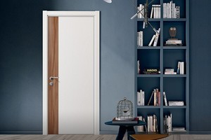 Puerta de WPC (Compuesto de Madera y Plástico) con Textura de Madera Pintada - Estética, Duradera e Impermeable para Dormitorio, Baño y Almacén - Product Image 4