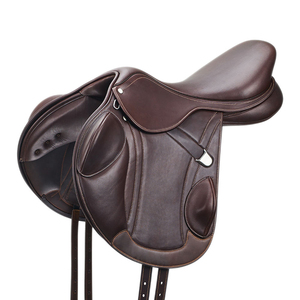 Customized Top Quality Horse Ridding Saddle Horsing Riding Products Genuine Leather Saddles Customizable High Quality From - Product Image 1