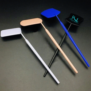 4 Different powder Coated Color And <b>Square</b> Shape Eyelash Extension <b>Mirror</b> Lash inspection <b>Mirror</b> Diamond Grip handle - Product Image 1