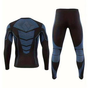 Men's <b>Long</b> <b>Sleeve</b> MMA BJJ <b>Compression</b> Rash Guard UPF50+ Quick Dry Anti Bacterial Breathable Performance <b>Shirt</b> - Product Image 2