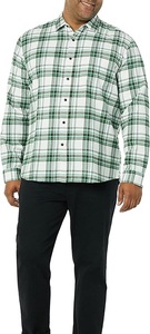Chemise en flanelle d'hiver sur mesure de haute qualité pour hommes, impression sérigraphique, manches longues, coupe oversize, en laine à carreaux, respirante, vente en gros - Product Image 4
